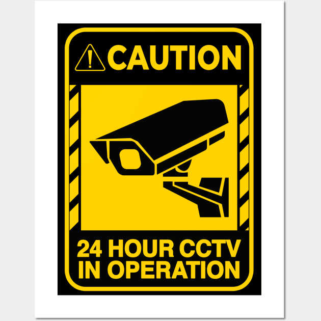 24 Hour CCTV in Operation Wall Art by hardy 